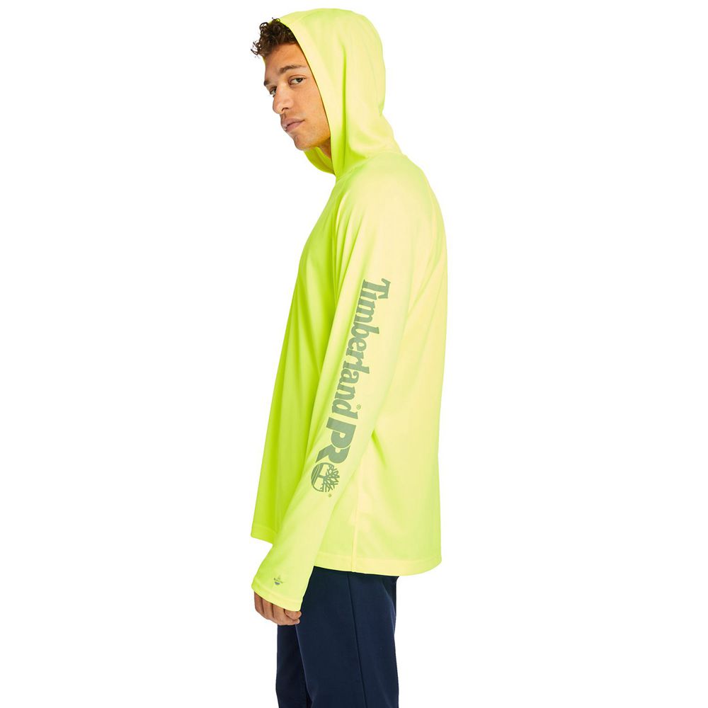 Sudadera Timberland Argentina Hombre - Pro® Wicking Good Hoodie - Verde - ZQUADX-567